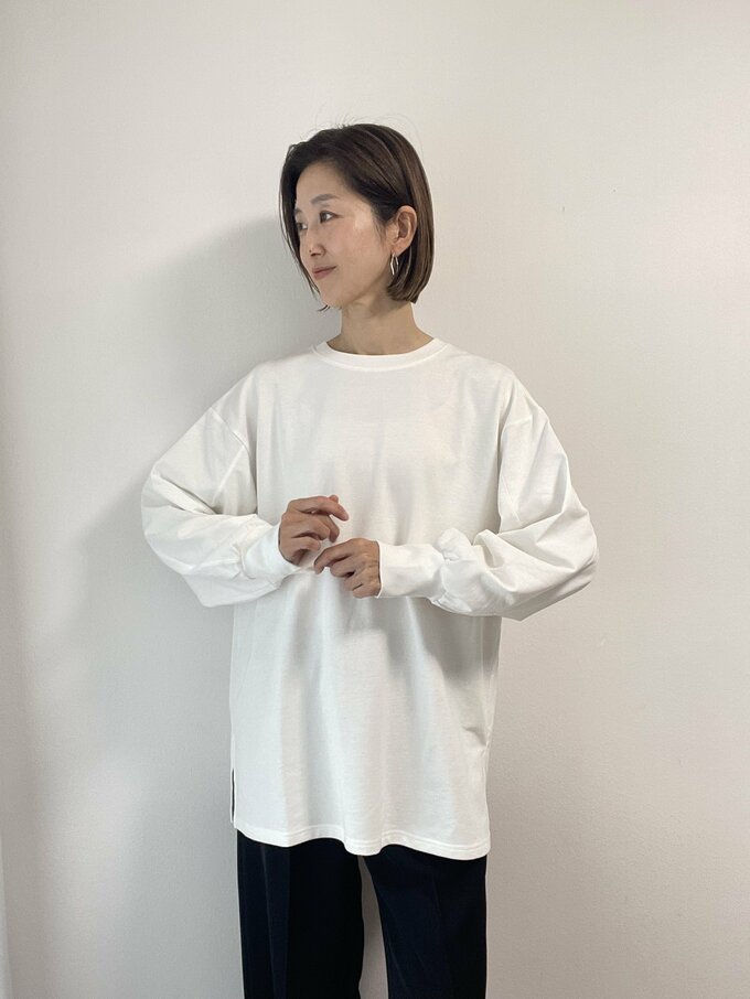 オーバーサイズT着用