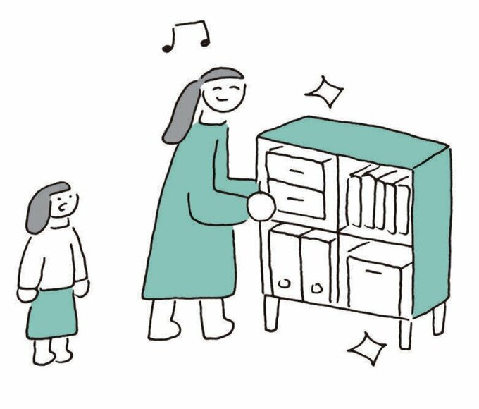 片づけイラスト