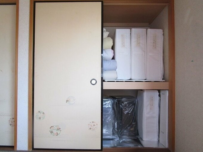 IKEAのスクップを活用した押入れ