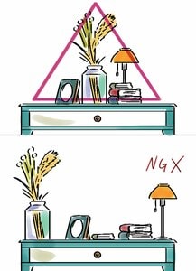 狭いからこそ余白を上手に活用