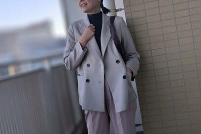 47歳、なんとなく古い卒入学服には「GUのジャケット」があればいい。4990円で上品すぎて感動　