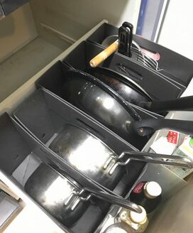 無印良品の紙製ファイルボックスを、あえてフライパン収納に使う理由