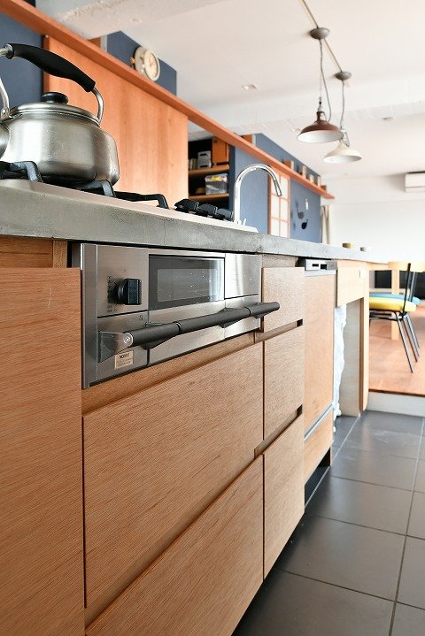 動線を工夫したキッチン