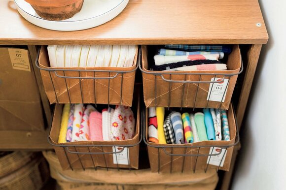 人別に袋を分けて外出がスムーズに