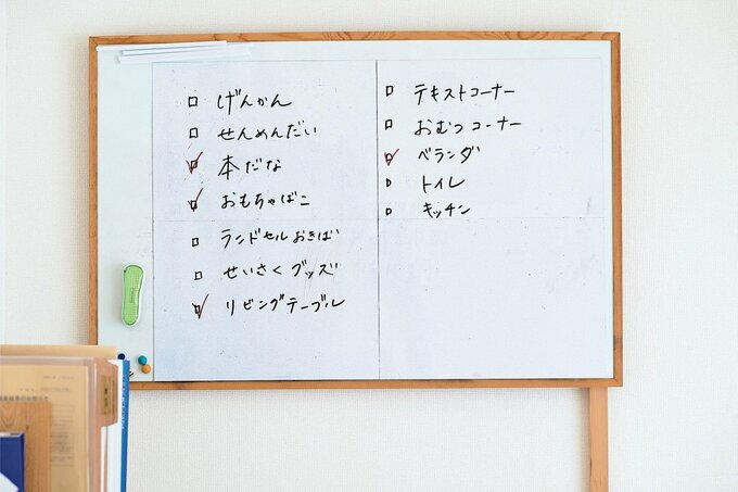 ホワイトボードにメモ