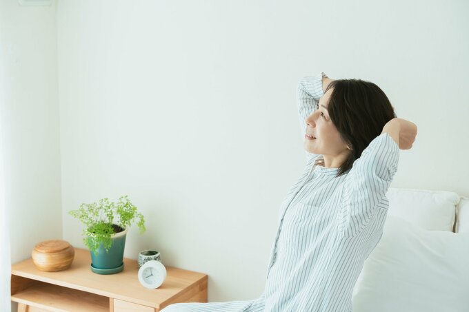 すっきりした女性