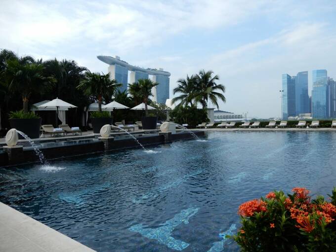 シンガポールらしい景色の様子