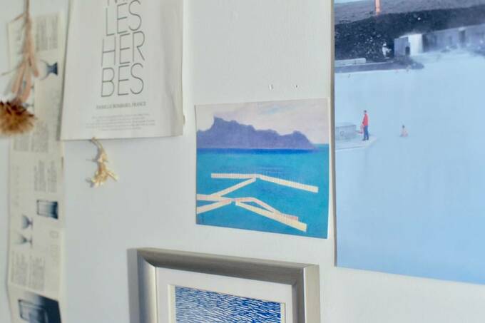 写真をそのままはった様子