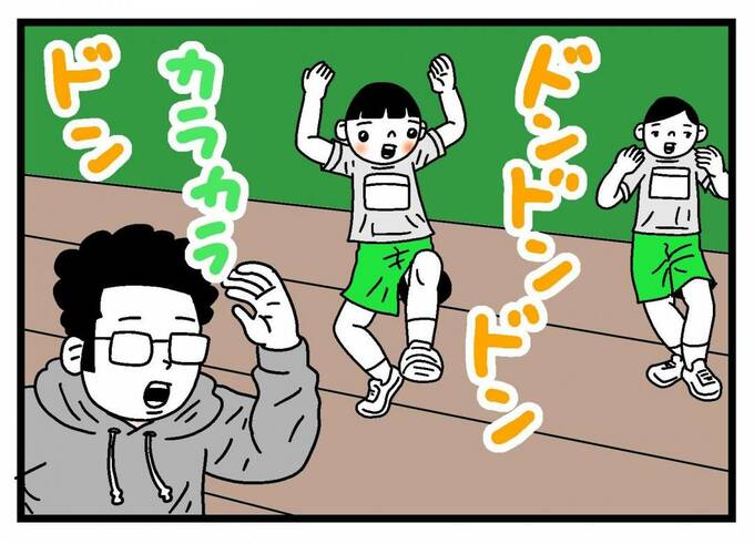 イラスト:民謡流しを踊るうーちゃん