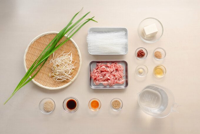 春雨入り麻辣湯 材料