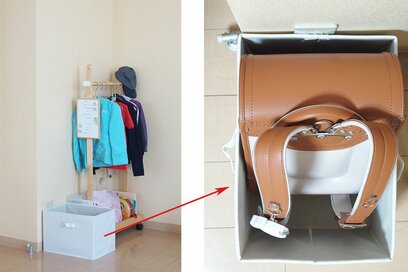 散らからないランドセル収納。コツは時期ごとに場所を変えること