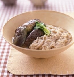 あっさりおいしい夏の煮物！ナスとそうめんのさっぱり煮物