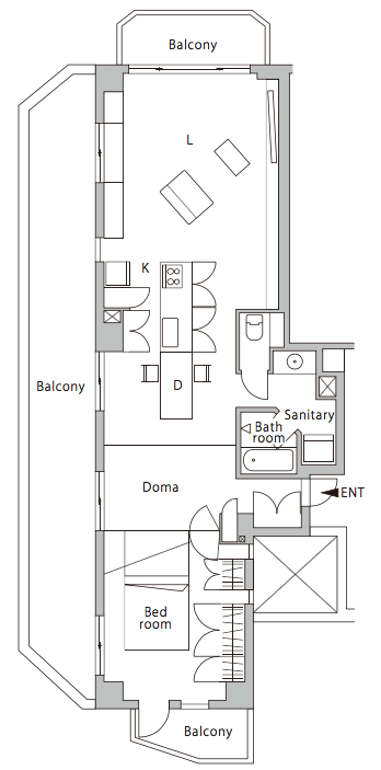 リノベーション後の間取り図