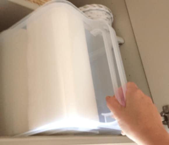 吊り戸棚ストッカー半透明