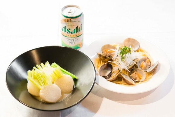 「あさりの和風スープスパゲティ」は、アサリと煮干しのうま味がつまったスープが、パスタにしみて絶品!