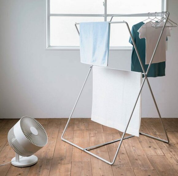 サーキュレーターと洗濯物