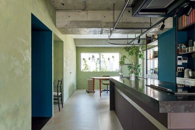 応接スペースとしても使うアトリエ