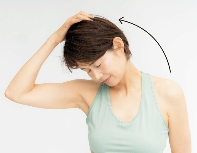 首のストレッチ