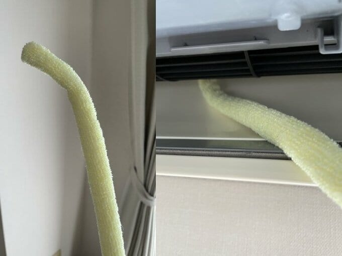エアコンの送風ファンにお掃除スティック