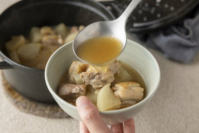 大根と鶏肉のしょうがスープ