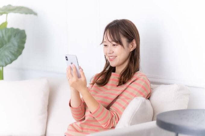 スマホと女性