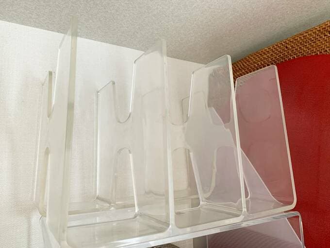 アクリル仕切り棚