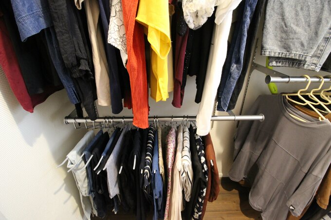ファミリークローゼットの収納