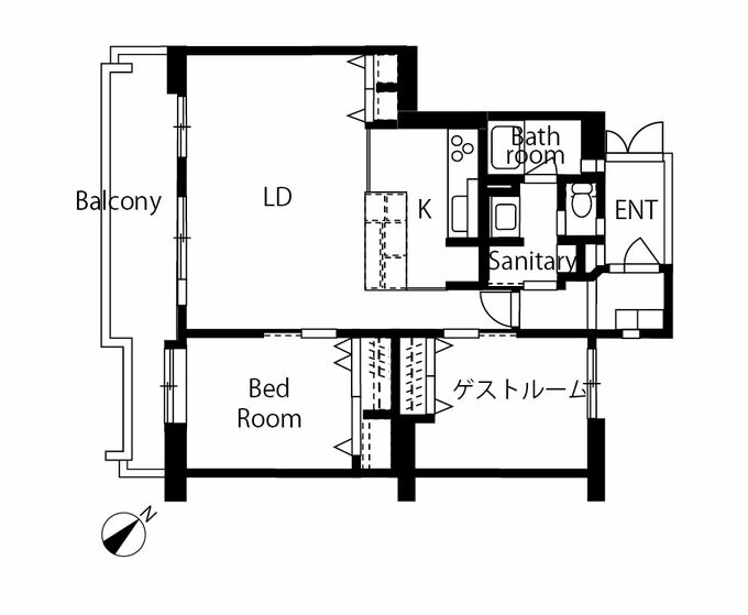 リノベーション後の間取り図