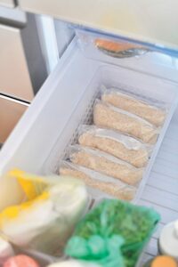 お米ジップロックに小分け