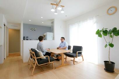 50代で始めた60平米の小さな平屋暮らし。廊下が少ない間取りで家事ラクに