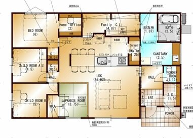 正方形LDKの間取りに満足。100件以上の見学会へ参加、こだわり抜いた結論