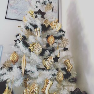 ブラックカラーを足して一目置かれる存在感のあるツリーに