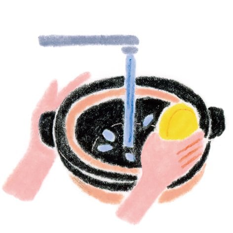 土鍋の使い始め1