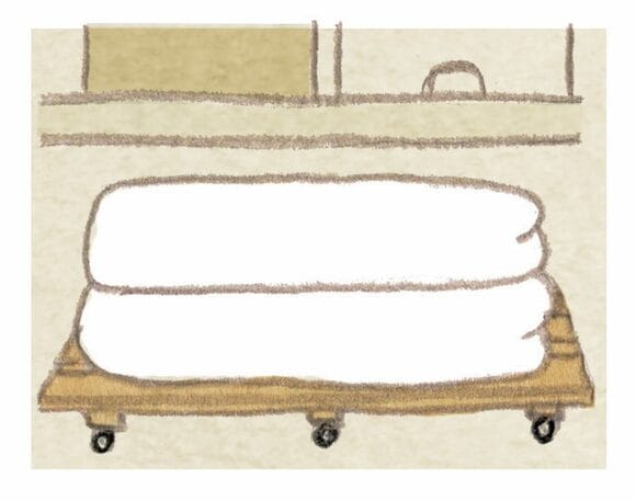 毎朝、布団の上げ下ろしが憂うつです