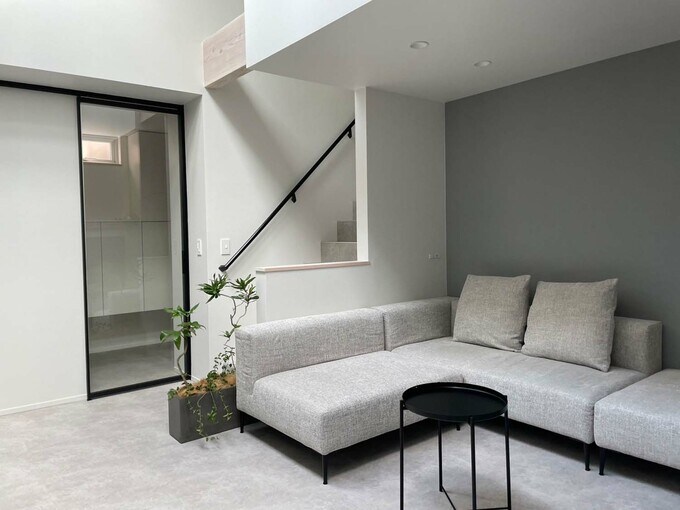 リビングのガラス扉