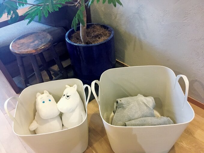 バスケットにポイッと収納