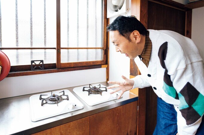 シンプルな1口ガスコンロ