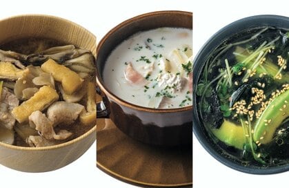 レンチンですぐでき「やせる腸活スープ」。忙しい朝やランチに！