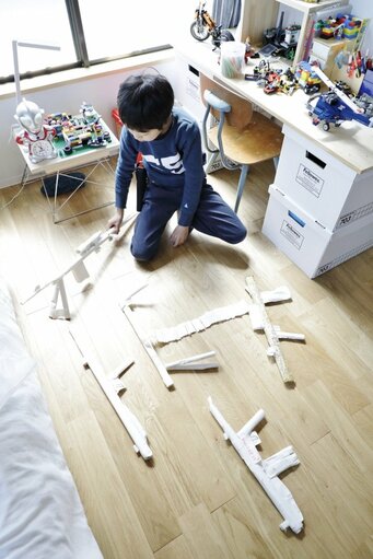 古材を生かして、快適な二世帯