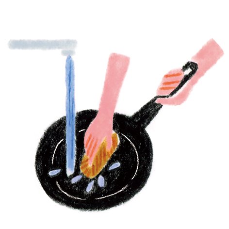 鉄フライパンを保管するとき1