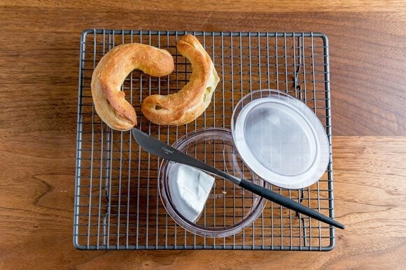 丸い形のものを入れる