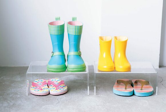 長靴アクリル仕切り