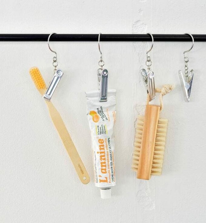 クリップにつるしたところ