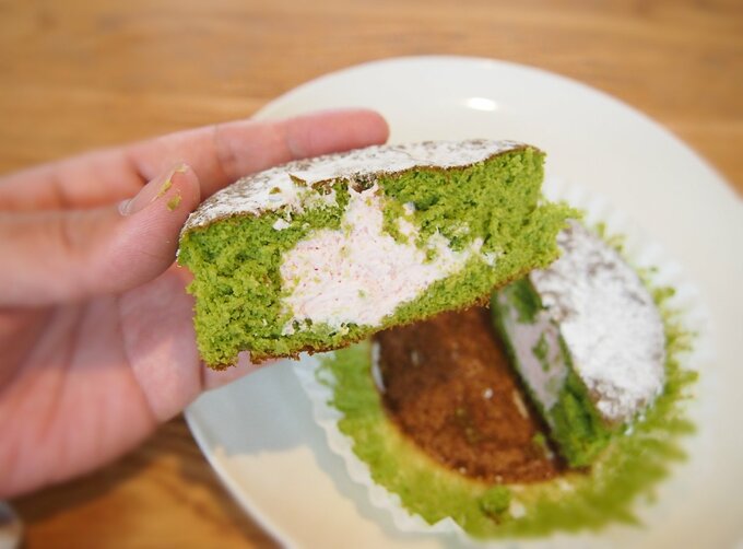 抹茶カステラ中身