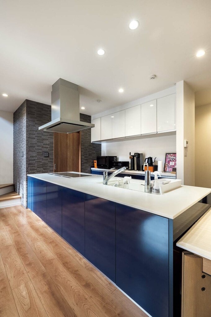 ワンフロアを見渡せるオープンなキッチン