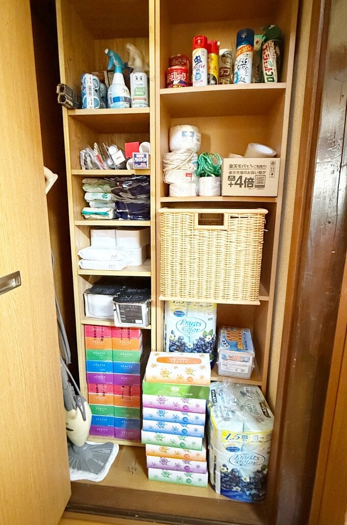 整理された収納