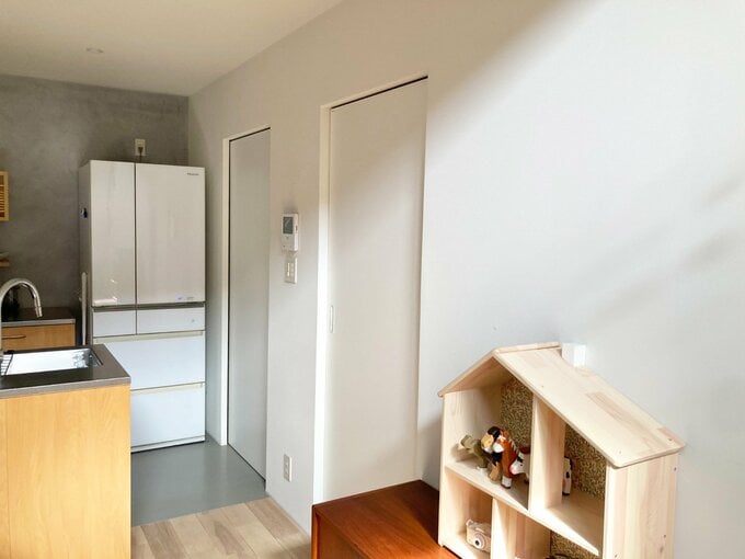 三方クロス巻きの引き込みドア