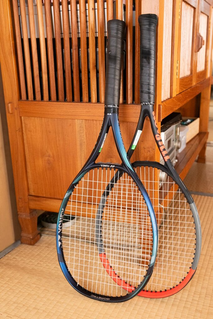 一田憲子さんのテニスラケット