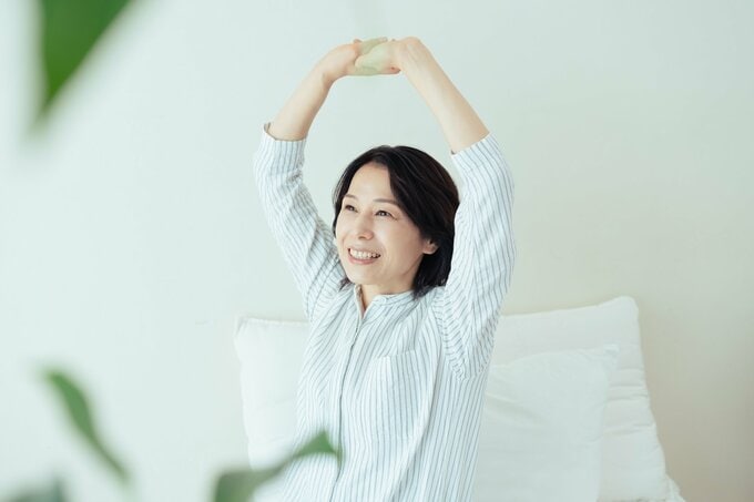 すっきりとした表情の女性