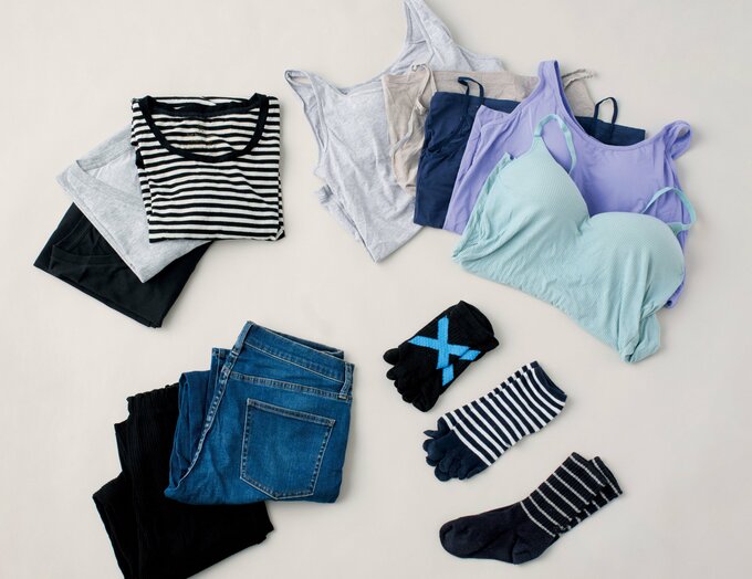 下着や靴下などの着替え